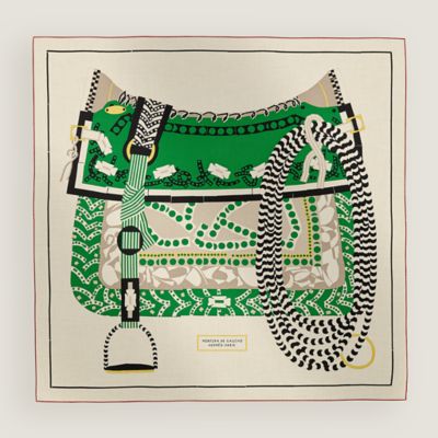カレジェアン カシミヤシルク 《ガウチョの鞍》 | Hermès カレジェアン カシミヤシルク 《ガウチョの鞍》 | Hermès